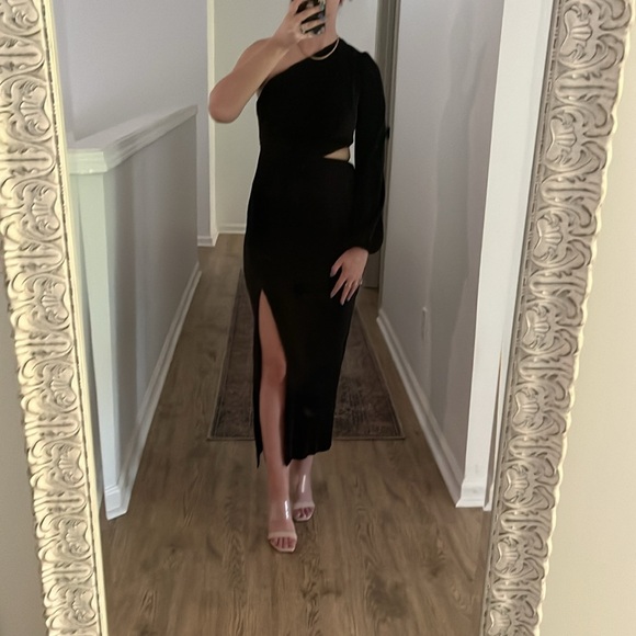 Holly Molly- HONEY LOVER MIDI DRESS BLACK - Picture 5 of 5